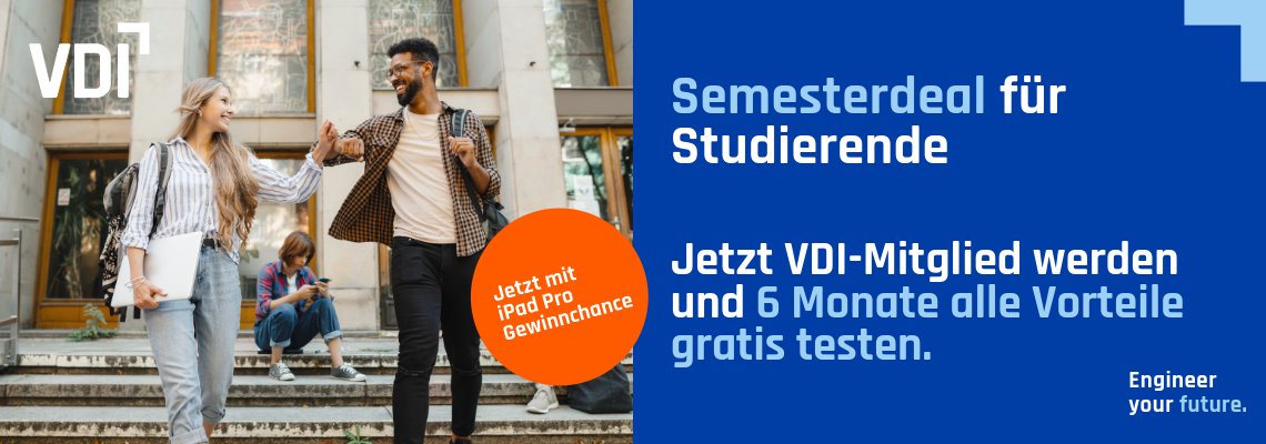 6 Monate alle Vorteile im VDI entdecken und ein iPad gewinnen