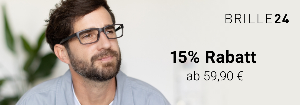 15% Rabatt bei Brille24.de