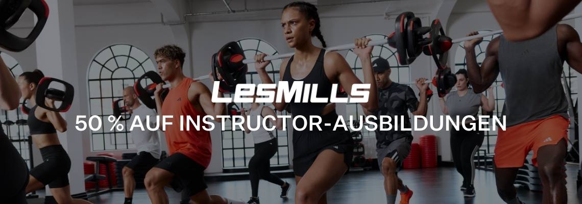 Sale bei Les Mills: 35 % auf deine Instructor-Ausbildung