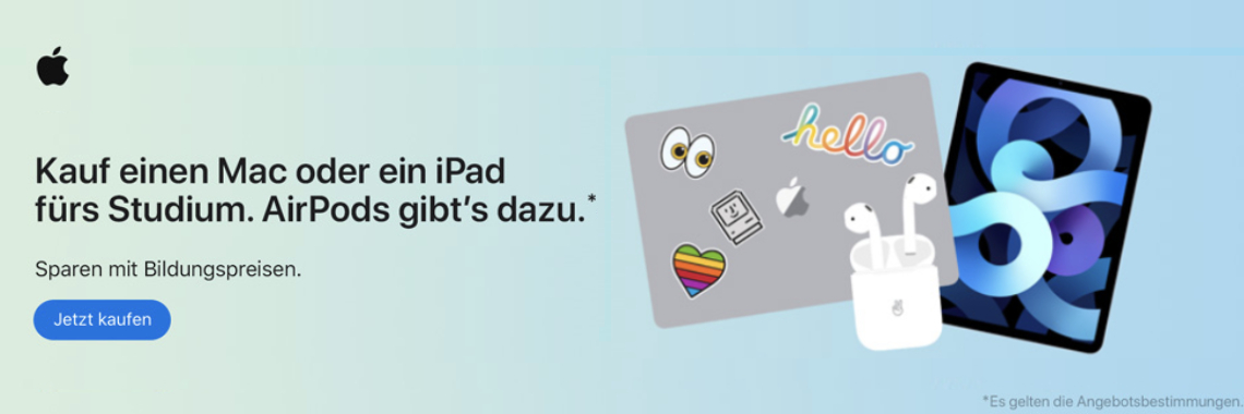 Studentenrabatt Apple BTS