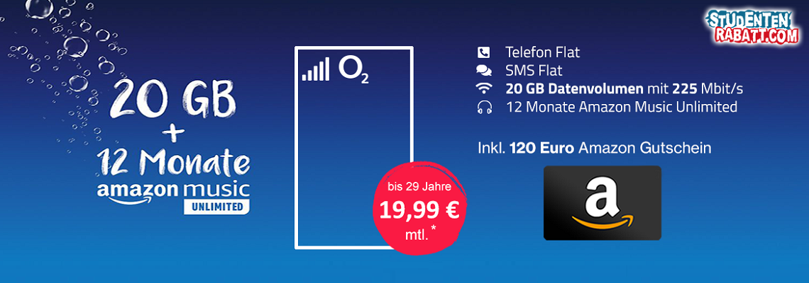Studentenrabatt O2