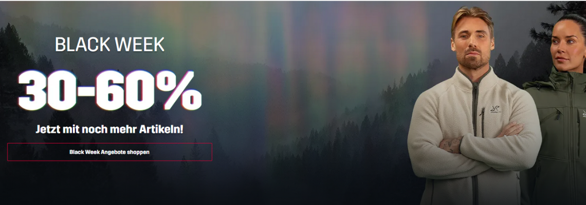 Black Week bei RevolutionRace mit bis zu 60% Rabatt