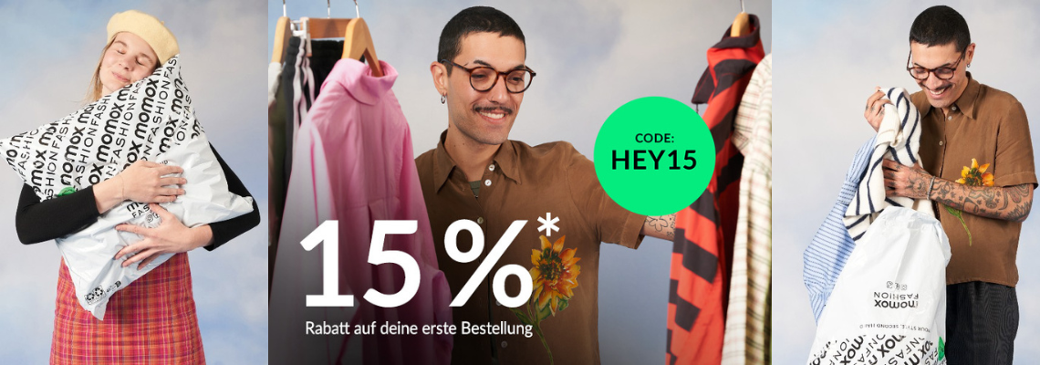 15% Neukundenrabatt bei momox fashion