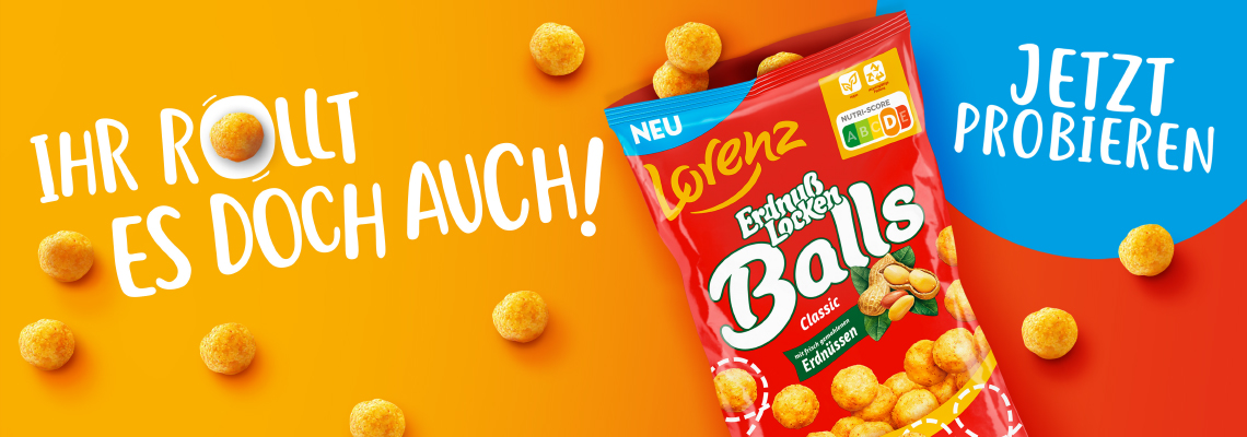 Die neuen ErdnußLocken - jetzt in runder Balls Form!