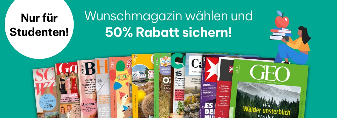 Sichere dir Rabatte für informative und unterhaltende Zeitschriften!